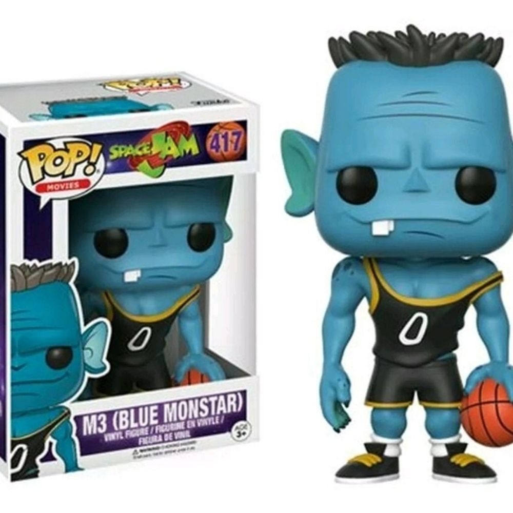 Funko Pop! Space Jam 'M3 (BLUE MONSTAR) #417 Looney Tunes NIB